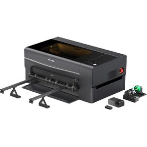 Xtool P2S 55W CO2 القاطع الليزر القاطع متعدد الاستخدامات ، مع قاعدة الناهض ، مغذي الناقل ، RA2 Pro Rotary ، كاميرات ذكية مزدوجة 16 ميجابكسل ، نقش السطح المنحني ، آلة نقش ليزر سطح المكتب الذكي.