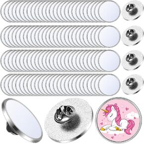 تعديل 70 PCS الأزرار التسامي الفراغات مع دبابيس DIY تسامي صفيرة صفير الفراغات تسامي دبابيس الأزرار