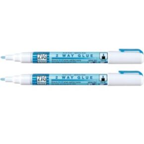 Zig 2 Way Glue Pen 2 Pack (2 Aff Tip Pens)