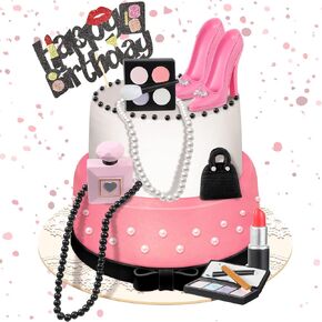 Chunful 9 PCS Makeup Cake Topper Decoration Decortics Decortics Makeup Makeup Decoration