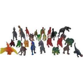 R&S Limited boley: دلو شخصية ديناصور - 40pc playset - 28 تماثيل دينو و 12 ملحقات ، حصيرة لعب ما قبل التاريخ ، دلو التخزين ، لعبة الجوراسي ، الأطفال الذين تتراوح أعمارهم بين 3+