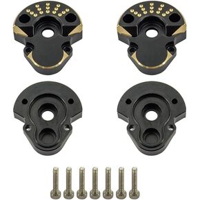 44g 2PCS Black Coating Brass Outer Portal Housing Metal for Redcat Ascent-18 Rc Car Upgrade Parts Crawler Accessories 1/18 Scale