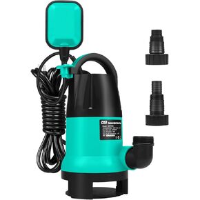 Sump Pump, Prostormer 1HP 3700GPH Submersible Clean/Dirty Water Pump with Automatic Float Switch for Pool, Pond,Garden, Flooded Cellar, Aquarium and Irrigation (Orange)