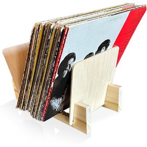 Vinyl Record Storage - Album Storage for Vinyl Records Organizer Rack - vinyl storage organizer for Records, Magazine, Book, Files, CD and DVD Rack - Made in USA