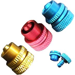 3pcs نقاط الوقود RC φ4 × φ12 من الألومنيوم لخط غاز طائرة طائرة RC Red/أصفر/أزرق
