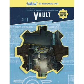 Modiphius Entertainment: Fallout: The Roleplaying Game - Map Pack 1: Vault - RPG Accessor