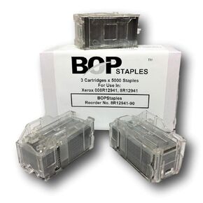 Brand Compatible for Xerox 008R12941, 8R12941 Staples, Staple Cartridge Refills (3 Cartridges X 5000)