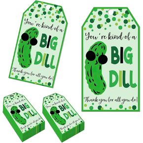 50pcs pickle thome thank you tags - "أنت شبت كبير" - ديكورات حزب المخلل