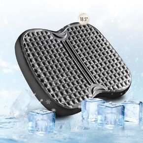 NEW-Vi Office Seat Cushion with Cooling Gel & Memory Foam for Tailbone Pain Relief, Sciatica & Back Support - Waterproof & Anti-Slip Base for Office Chair, Car, Wheelchair