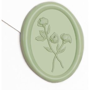 uniqooo 3d floral wax seal stands - 50 pcs seal sage sage green seled seals for invitations invitations و ظروف الزفاف ولف الهدايا وبطاقات الكريسماس والخردة