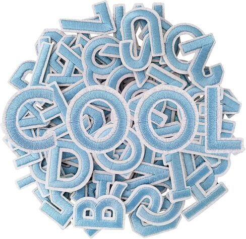 72pcs الحديد على رسائل تصحيحات وبقع الأرقام A - Z ، أرقام 0-9 ، رائعة للملابس ، الفساتين ، القبعات ، الجينز ، الملحقات DIY - الأصفر in Kuwait