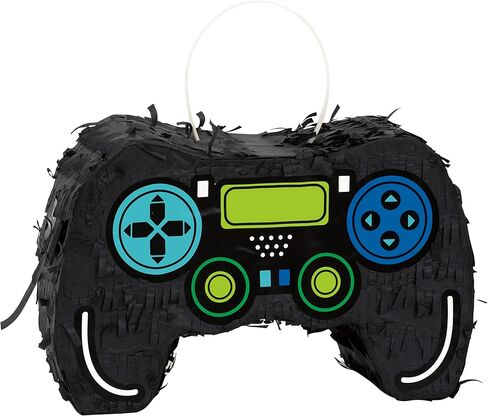 Unique Multicolor Gamer Birthday Controller Mini Pinata Favor Decoration - (8" x 5" x 2.75"), 1 Count | Premium Cardboard Paper, Unique Party Accessory - Perfect Gaming Party Centerpiece in Kuwait