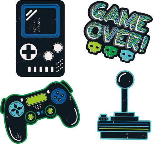Unique Multicolor Gamer Birthday Controller Mini Pinata Favor Decoration - (8" x 5" x 2.75"), 1 Count | Premium Cardboard Paper, Unique Party Accessory - Perfect Gaming Party Centerpiece in Kuwait