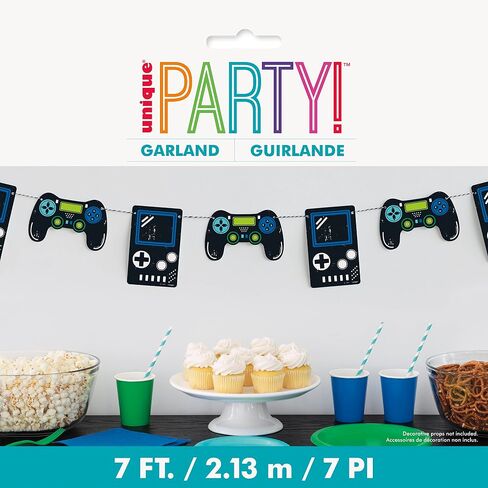 Unique Multicolor Gamer Birthday Controller Mini Pinata Favor Decoration - (8" x 5" x 2.75"), 1 Count | Premium Cardboard Paper, Unique Party Accessory - Perfect Gaming Party Centerpiece in Kuwait