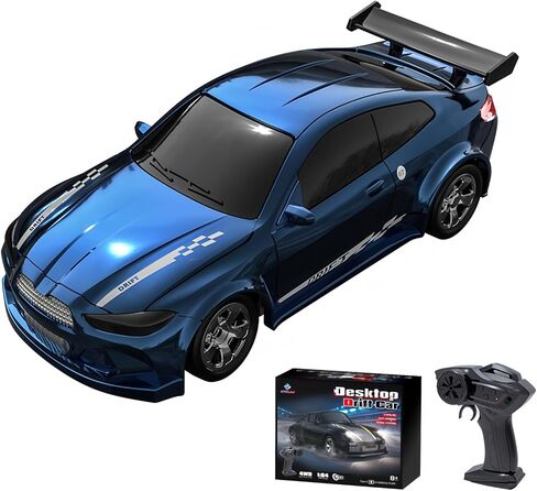 سطح المكتب Mini Size 1:64 Scale 4WD RC Drift Car مع التحكم في الانجراف في بناء المهارات وأضواء LED-تعلم تقنيات الانجراف ، شحن سريع ، خنق قابل للتعديل ، 2.4 جيجا هرتز-أحمر-أحمر in Kuwait