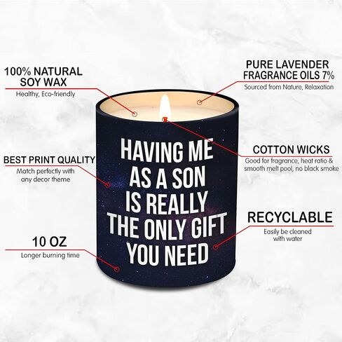 Mothers Day Gifts for Mom from Daughter, Son, Kids - Mothers Day Gift Ideas - Mom Gifts for Mothers Day, Mom Gifts from Daughters, Sons - Mom Birthday Gifts, Birthday Gifts for Mom, Mom Candle 10oz in Saudi Arabia
