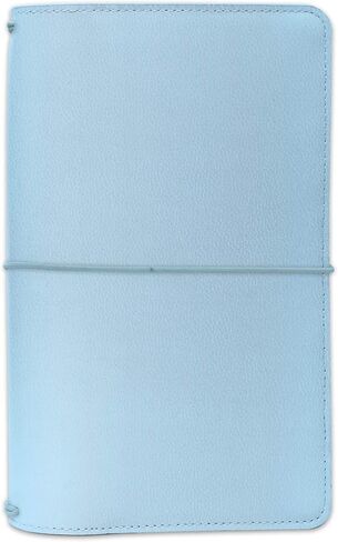 Pukka Pad, Carpe Diem Refillable Traveler’s Notebook Cover – Faux Leather Portfolio with Blank and Lined Notepads – Includes 6 Pockets, Pen Loop, and Elastic Closure – 8.5 x 5.5 Inches, Ditsy Floral in Kuwait