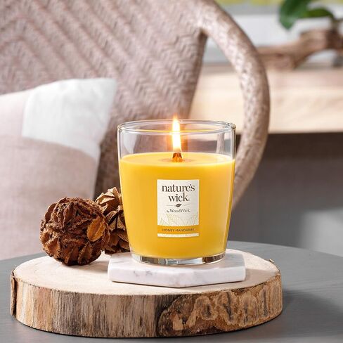 Nature's Wick Tobacco Bark Scented Candle, 10 ounces in Saudi Arabia