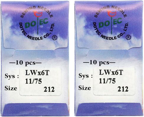 Blooy-20pcs Dotec LWX6T Curve Needle (LWX2T ، 29BL ، SY7395) FIT CONSEW 75T ، CM-101 ، CM-364 ، Brother CM3-B933 Machines Strable Stible Shicines (Size 16 (100)) in Kuwait