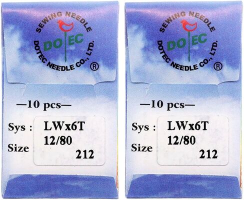Blooy-20pcs Dotec LWX6T Curve Needle (LWX2T ، 29BL ، SY7395) FIT CONSEW 75T ، CM-101 ، CM-364 ، Brother CM3-B933 Machines Strable Stible Shicines (Size 16 (100)) in Kuwait