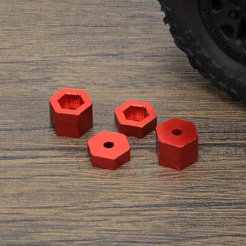 RCAWD Wheel Hex Hub AX31516 for 1/18 Axial Yeti Jr Can-Am Maverick Upgrade Parts Red in Kuwait