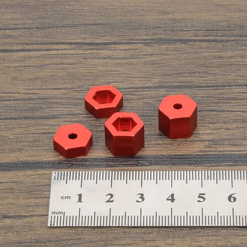 RCAWD Wheel Hex Hub AX31516 for 1/18 Axial Yeti Jr Can-Am Maverick Upgrade Parts Red in Kuwait