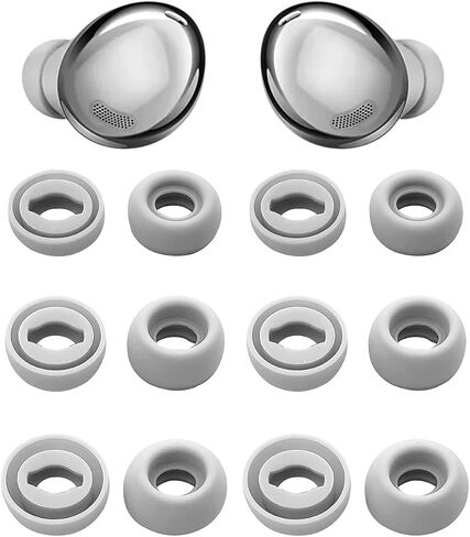 أطراف أذن ALXCD متوافقة مع سماعات أذن Galaxy Buds Pro، مقاس S/M/L 3 مقاس 6 أزواج من رؤوس الأذن البديلة من السيليكون، متوافقة مع Galaxy Buds Pro SM-R190، 6 أزواج، أسود فانتوم in Kuwait