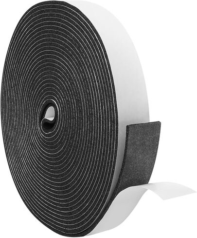Foam Insulation Tape, Weather Stripping Door Seal Strip for Doors and Windows,Sliding Door,Sound Proof Soundproofing Door Seal,Weatherstrip,Air Conditioning Seal Strip (1In x 1/8In x 33Ft) in Kuwait