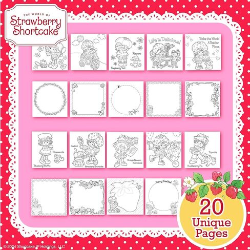 Strawberry Shortcake Doodle Sketchbook, 20-Page Cute & Small Sketchbook, Cute Coloring Book, Strawberry Shortcake Accessories and Toys, Strawberry Shortcake Coloring Book in Saudi Arabia