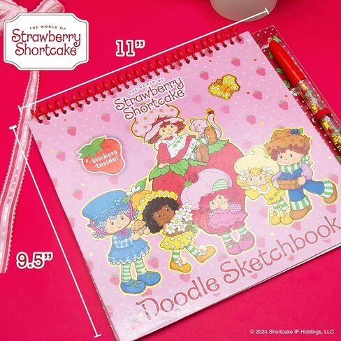 Strawberry Shortcake Doodle Sketchbook, 20-Page Cute & Small Sketchbook, Cute Coloring Book, Strawberry Shortcake Accessories and Toys, Strawberry Shortcake Coloring Book in Saudi Arabia
