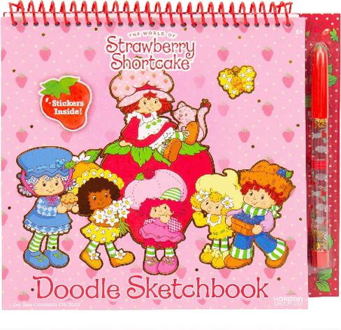 Strawberry Shortcake Doodle Sketchbook, 20-Page Cute & Small Sketchbook, Cute Coloring Book, Strawberry Shortcake Accessories and Toys, Strawberry Shortcake Coloring Book in Saudi Arabia