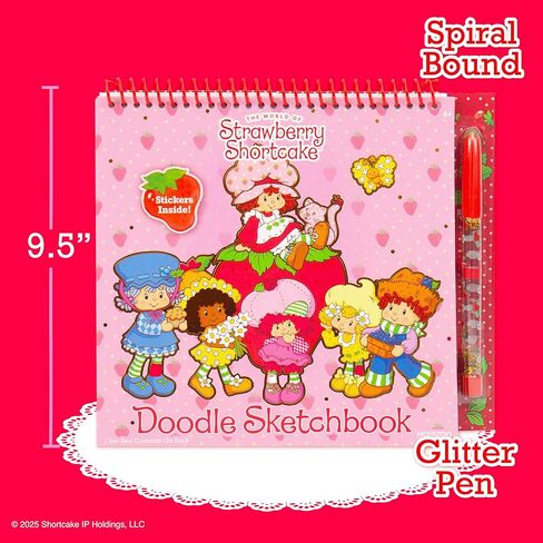 Strawberry Shortcake Doodle Sketchbook, 20-Page Cute & Small Sketchbook, Cute Coloring Book, Strawberry Shortcake Accessories and Toys, Strawberry Shortcake Coloring Book in Saudi Arabia