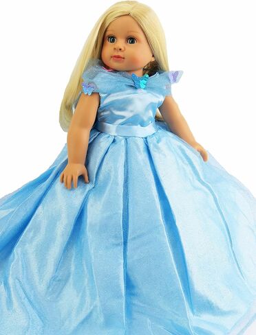 American Fashion World Esmeralda Gypsy Dress Set for 18-Inch Dolls |Head Scarf Included | Premium Quality & Trendy Design | Dolls Clothes | Outfit Fashions for Dolls for Popular Brands in Saudi Arabia