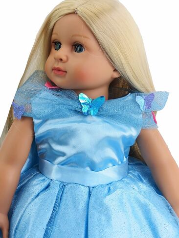 American Fashion World Esmeralda Gypsy Dress Set for 18-Inch Dolls |Head Scarf Included | Premium Quality & Trendy Design | Dolls Clothes | Outfit Fashions for Dolls for Popular Brands in Saudi Arabia