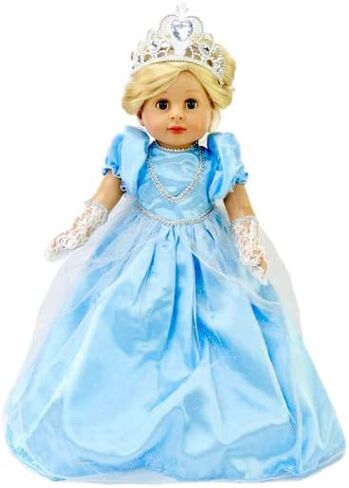 American Fashion World Esmeralda Gypsy Dress Set for 18-Inch Dolls |Head Scarf Included | Premium Quality & Trendy Design | Dolls Clothes | Outfit Fashions for Dolls for Popular Brands in Saudi Arabia