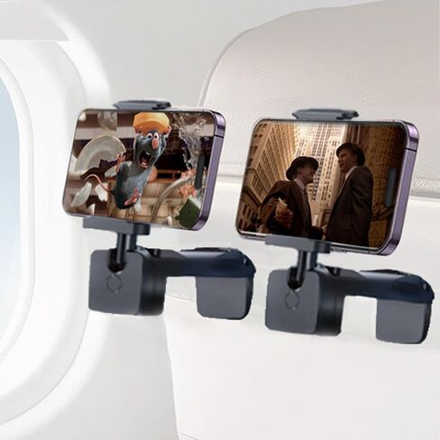 8 PACK Airplane Phone Holder for iPhone Samsung and other Phones Travel Essentials Accessories Cruise car Mount Cell Stand air Plane Table seat Desk clip Flight Vacation Universal Size Hands Free in Saudi Arabia