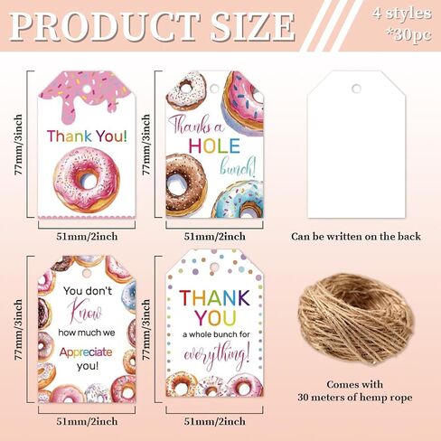 CHGCRAFT 120 PCS Gift Tags Sunflower Kraft Paper Gift Tags with String 3x2in Thank You Present Labels for Gifts for Women's Day Wedding Holiday Birthday Party Decoration in Saudi Arabia