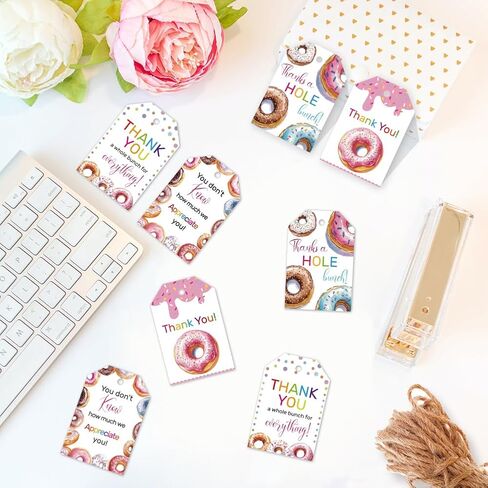 CHGCRAFT 120 PCS Gift Tags Sunflower Kraft Paper Gift Tags with String 3x2in Thank You Present Labels for Gifts for Women's Day Wedding Holiday Birthday Party Decoration in Saudi Arabia