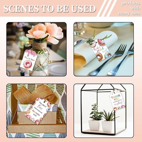CHGCRAFT 120 PCS Gift Tags Sunflower Kraft Paper Gift Tags with String 3x2in Thank You Present Labels for Gifts for Women's Day Wedding Holiday Birthday Party Decoration in Saudi Arabia