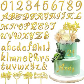 acrylic alphabet number cake topper diy name toppers toppers cake with a-z left