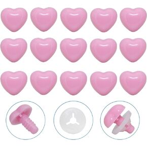 100pcs أنوف السلامة وغسالات آمنة - Thalinfayi 14 * 15mm حب السلامة على شكل أنف الكروشيه العيون أنوف لصنع DIY أو استبداله من Amigurumi ، الحرف ، مستلزمات دمية الكروشيه
