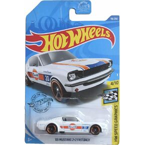 Hot Wheels '65 Ford Mustang 2+2 Fastback ، HW Speed ​​Graphics 4/10