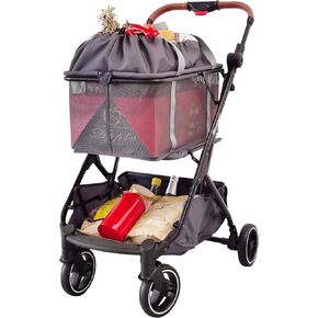 ROODO 2025 Fashion Personal Shopping Cart with Removable Tote Bag&Rubber Wheels 60lbs Multi Use Foldable Lightweight Aluminum Frame Portable Groceries Shopping Carts Utility Carts(Black)