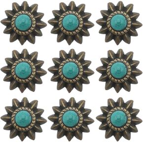 10pcs 13mm المسمار الخلفي المعدني المسامير الجلدية الحرفية برسلات بسلطة تقليد الزخرفة الزخرفية زر عباد الشمس زر لإصلاح حقائب الأمتعة محفظة البضائع DIY الملحقات
