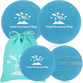 Mity Rain Sand Remover for Beach - Sand Eraser Wipe Mitt Bag ، أساسيات إجازة الشاطئ للأطفال من النساء ، يجب أن تكون إكسسوارات الشاطئ في الرحلات الصيفية على هاواي.