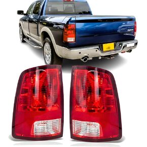 Tail Lights Assembly Rear Brake Lamps Compatible with 2009-2018 Dodge RAM 1500 2500 3500 Factory OE Style, Driver and Passenger Side Taillights Brake Signal Assembly