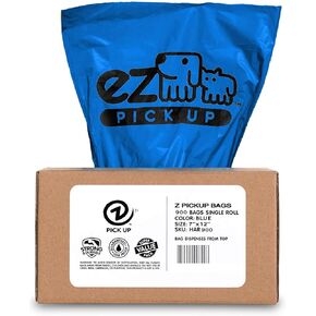 900 Count Dog Varic Facs Bage on Roll ، Blue by EZ التقاط
