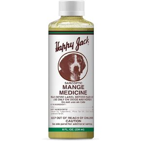 HAPPY JACK Sardex Mange Treatment for Dogs – Odorless & Stainless Itch Relief for Skin Irritations Including Severe Mange, Hot Spots, Fungi, Allergies, Eczema (9.5 oz)