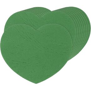 Meccanixity 100 pcs heart heart lectouts ، 4 × 3.2 بوصة قطع الورق على شكل قلب يموت الورق ديكور الفصول الدراسية لعيد الحب ، ديكور الجدار ، اللوازم الفنية ، ألواح النشرة ، الأخضر
