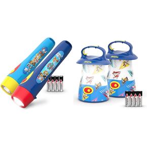 مصابيح كهربائية Paw Paw Paw Flahflazs و Backtle 2-pack مع البطاريات المشمولة ، مصابيح LED خفيفة الوزن رائعة للأطفال